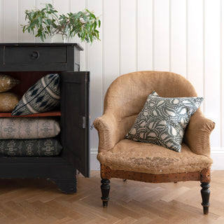 Billow Square Cushion - Green Grey