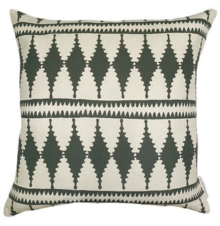 Bobbin Square Cushion - Slate Green