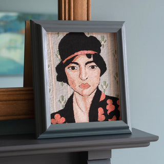 Clover Framed Embroidery Print