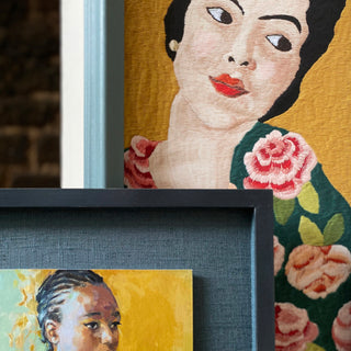 Etta Framed Embroidery Print