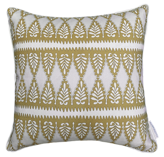 Florian Square Cushion - Ochre