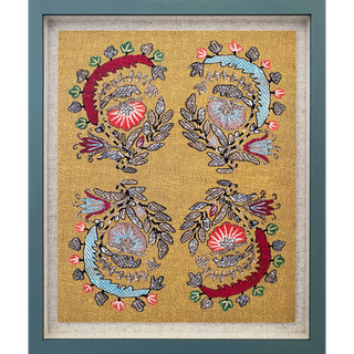 Goldwork Framed Embroidery Print
