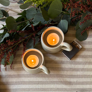 Handmade Stoneware Tea Light Holder