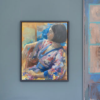 Kimono Framed Canvas Print