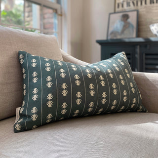 Mallary Rectangular Stripe - Slate Green