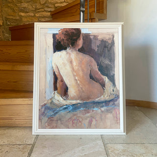 Nude I Framed Canvas Print