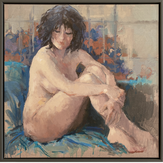 Nude II Framed Canvas Print