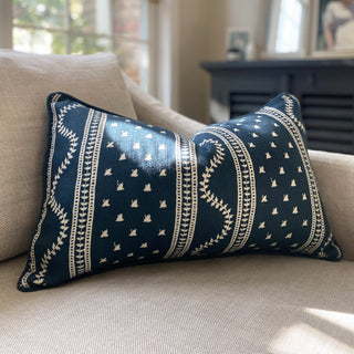 Odette Rectangular Cushion - Indigo