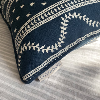 Odette Rectangular Cushion - Indigo