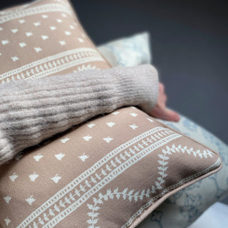 Odette Rectangular Cushion - Blush Pink