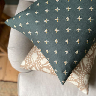 Purley Square Cushion - Slate Green