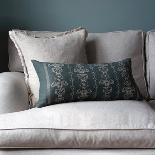 Quill Rectangular Cushion - Slate Green