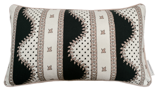 Renee Rectangular Cushion - Blush & Green Black