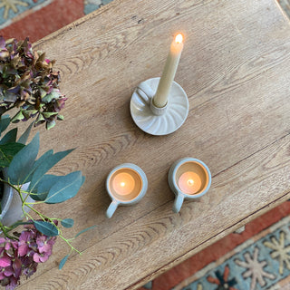 Handmade Stoneware Tea Light Holder