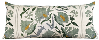 Suzani Lumbar Cushion - Blue Green