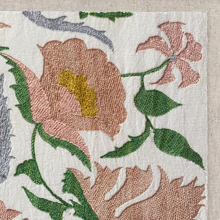 Suzani Framed Embroidery Print Small - Pink I