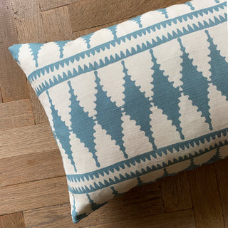Bobbin Lumbar Cushion - Green blue