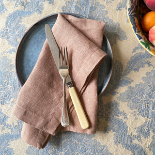 Dusky Pink Linen Napkin - 45 x 45cm, pack of 2