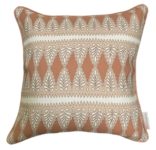 Florian Square Cushion - Rusty pink