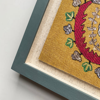 Goldwork Framed Embroidery Print