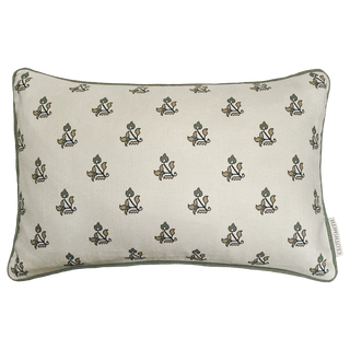 Hani Rectangular Cushion - Green grey