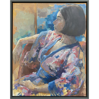 Kimono Framed Canvas Print - Medium
