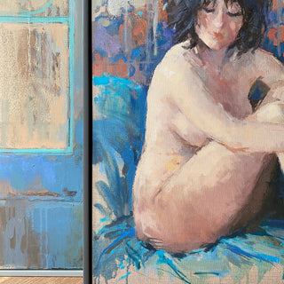 Nude II Framed Canvas Print