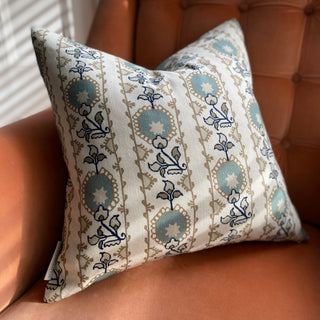 Oren Square Cushion - Blue