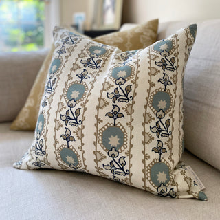 Oren Square Cushion - Blue