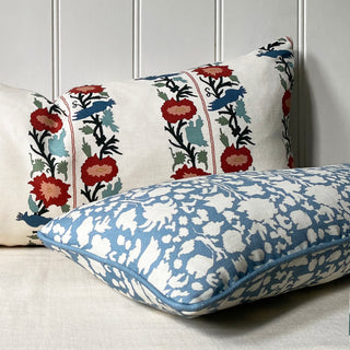 Peggy Small Lumbar Cushion - Blue