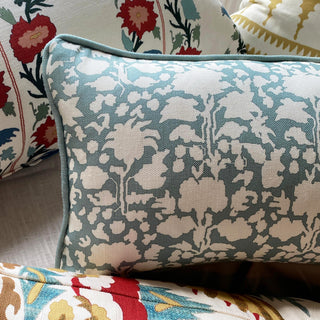 Peggy Small Lumbar Cushion - Green