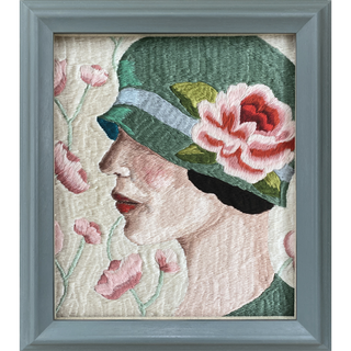 Sylvie Framed Embroidery Print