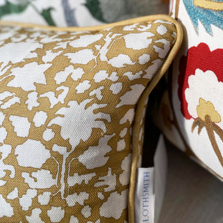 Peggy Small Lumbar Cushion - Ochre yellow
